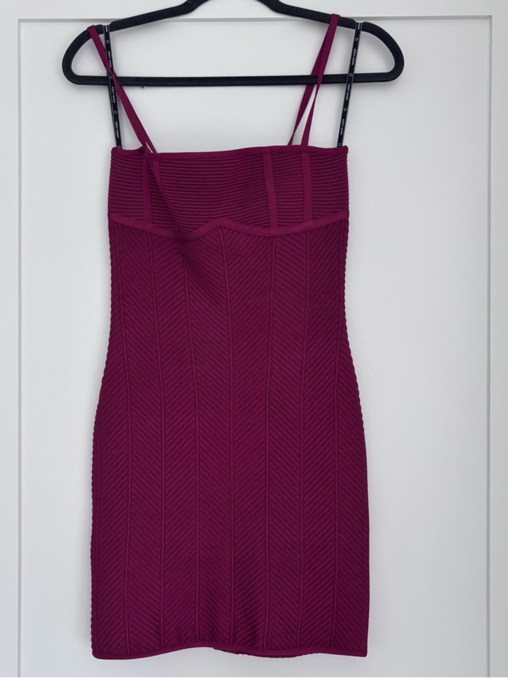 Herve Leger square neck mini bandage dress
